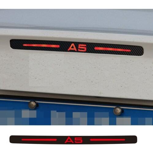 Carbon fiber the third car brake light sticker for Audi A5