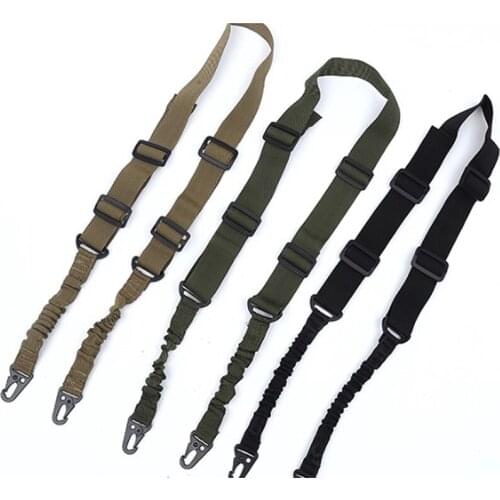 Outdoor tactical multi-purpose canvas double-point bag strap Sling Shoulder Strap