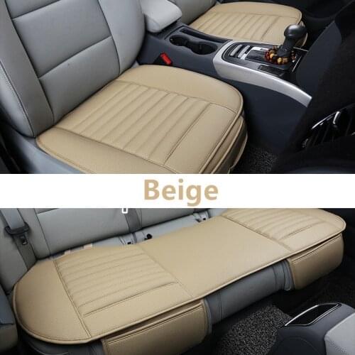 Universal Car Seat Covers Cushion Anti-Slip Breathable PU Leather Auto Car Front Rear Back Seat Cover Auto Seat Protector Mat