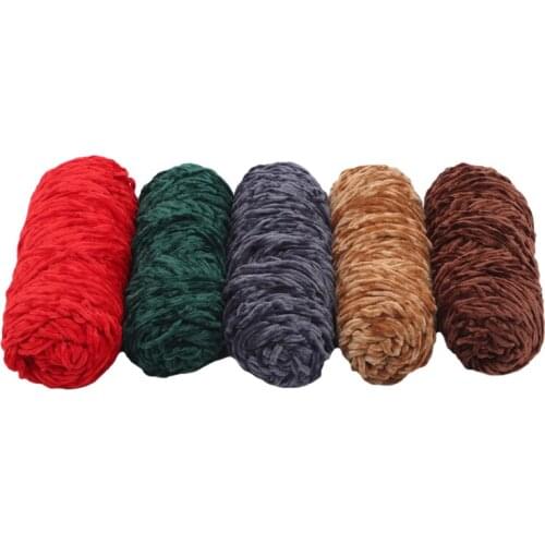 Knitted Crochet Yarn Soft Warm Line DIY Hand Knit Baby Toy Doll Sweater Hat Scarf Yarn Carpet Knitting Multicolor Woolen