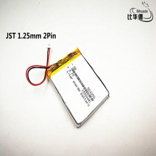 1pcs/lot Polymer lithium Lipo battery 3.7V 1500mah 504050 JST 1.25mm customized CE FCC ROHS MSDS quality certification
