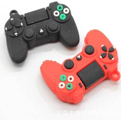 10Pcs Miniature Simulation Game Console Handle Soft Glue Soft Glue Faltback Cabochons DIY Keychain Bracelet Pendant Making Craft