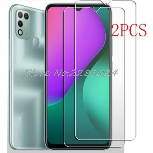2PCS FOR Infinix Hot 10 Play High HD Tempered Glass Protective On Hot10 10Play Screen Protector Film
