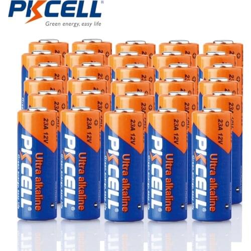 30Pcs PKCELL 12V 23A Super Alkaline Battery MN21 V23GA VR22 A23 L1028 Batteries for MP3 Walkman toys
