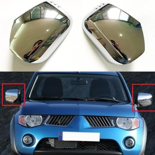 Accessories For Mitsubishi Triton L200 2005-2014 Pajero Sport 2011 Side Wing Door Mirror Cover Decoration Car Styling