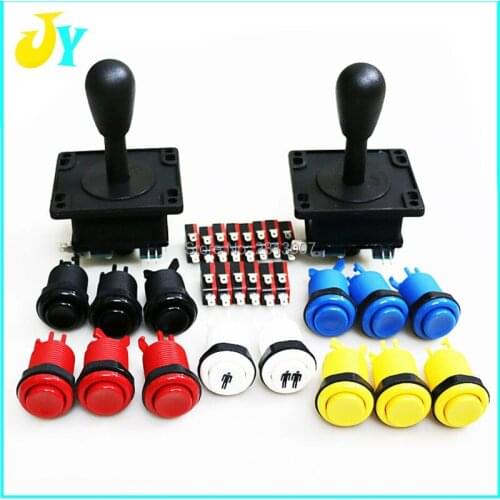 Arcade DIY Jamma game cabinet parts for HAPP style Joystick 6 colors American style push button Micro switch