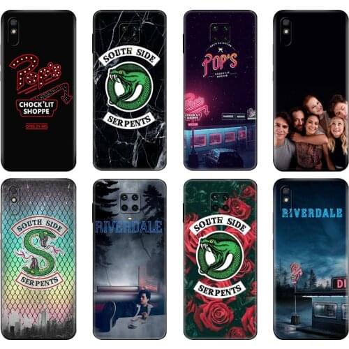 Black tpu Case For Xiaomi Redmi 7A 8 8A 9 9A 9C Case Redmi Note 8T 8 Pro T Note 9 9S 9 Pro Case Riverdale