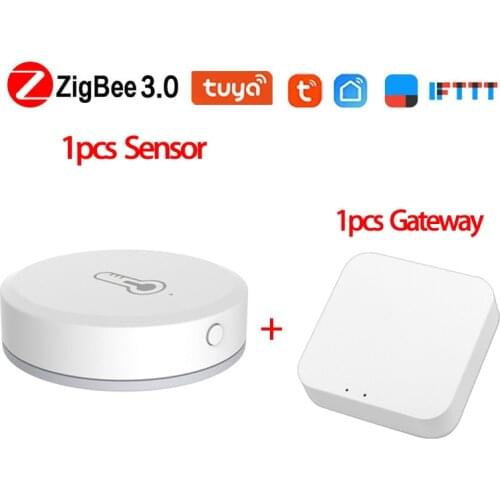 Tuya Smart ZigBee Temperature And Humidity Sensor Battery Powered Home Security With Tuya Smart Life App Alexa Google Home App