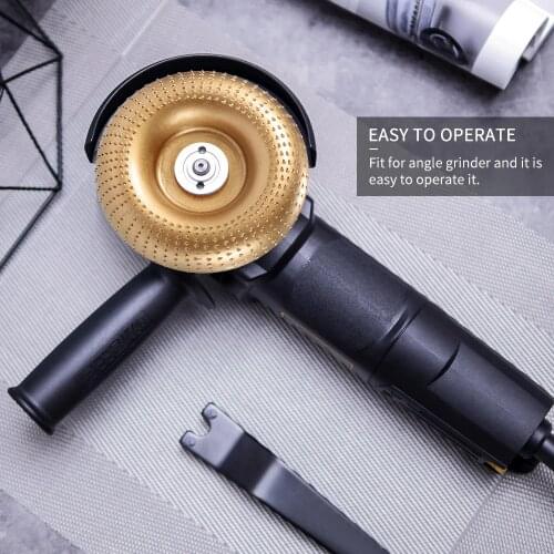 Wood Angle Grinding disc Wheel Sanding Carving Rotary Tool Abrasive Disc For Angle Grinder Tungsten Carbide Coating 16mm Bore