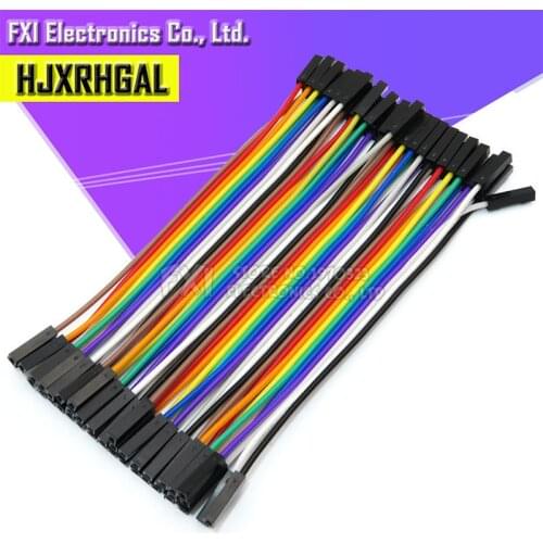 Dupont line 40pcs 10cm 2.54mm 1p-1p Pin Male to Male Color Breadboard Cable Jump Wire Jumper For Arduino