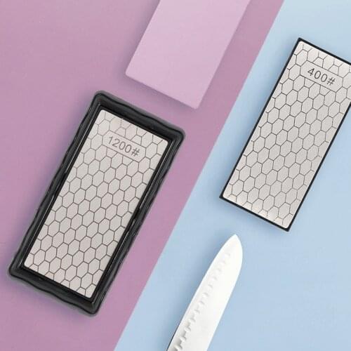 Double Sided Diamond Sharpener Honeycomb Cutting Edge Household Kitchen Knife Oilstone Knife Sharpener Sharpening Stone