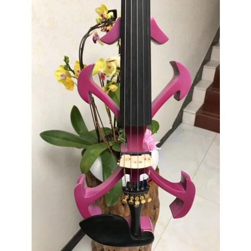 Best model crazy - 2 Song art streamline 5 strings 4/4 purple electric violin