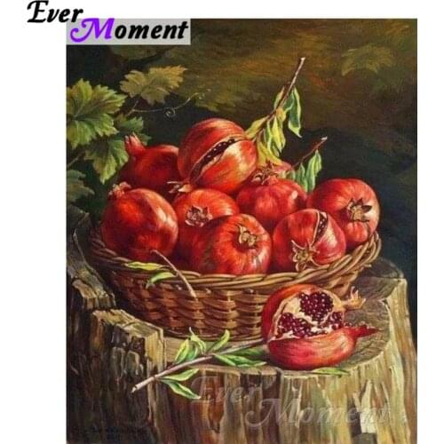 Ever Moment Diamond Painting Fruit Cross Stitch 5D DIY Full Square Rhinestones Mosaic Diamond Painting Home Gift ASF1279