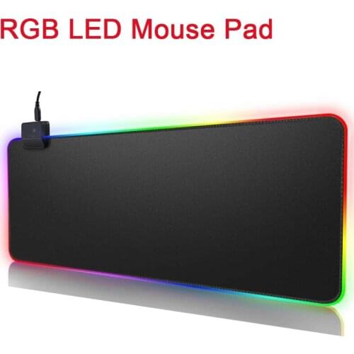 Gaming Mouse Pad RGB Mouse Pad Mousepad LED Gamer Big Desk Mat For Mouse Large Surface Mause Pad Keyboard Computer Accessories