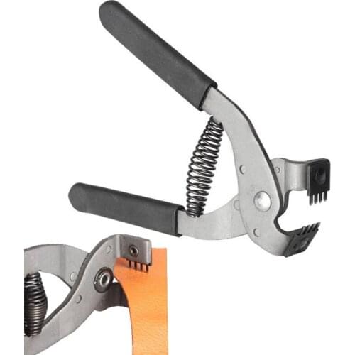 Leather Craft Punch Tool 4mm 2/4 Prong Leahter Stitching Hole Punchs Plier Clamp Cutter Hogard Diamond Cut Leather Punching Tool