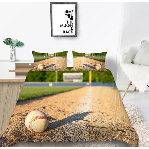 Playground Bedding Set Baseball Fashionable Lifelike Duvet Cover 3D Queen King Twin Full Single Double Unique Design Bed Set