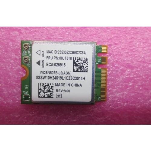Lenovo Thinkpad T460 X260 T460S Wireless Card for Broadcom BCM94350ZAE 802.11AC 867Mbps NGFF WiFi Bluetooth 4.1 00JT518 00JT519