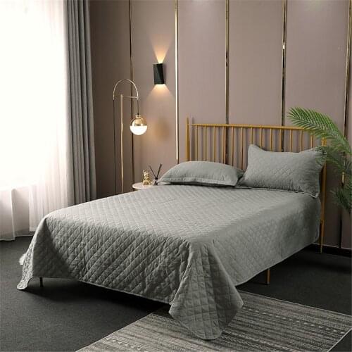 Summer Air-conditioning Quilt Soft Breathable Throw Blanket Plaid Solid Color Comforter Bed Cover Bedspread Pillowcase