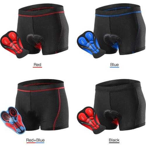 Lixada Men Cycling Underwear Shorts Breathable Gel Padded MTB Biking Riding Shorts Underpant MTB Shorts Bike Underwear