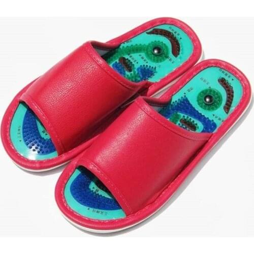 Massage slippers magnetic therapy acupoints sole foot therapy shoes indoor household anti-skid pebble sandals