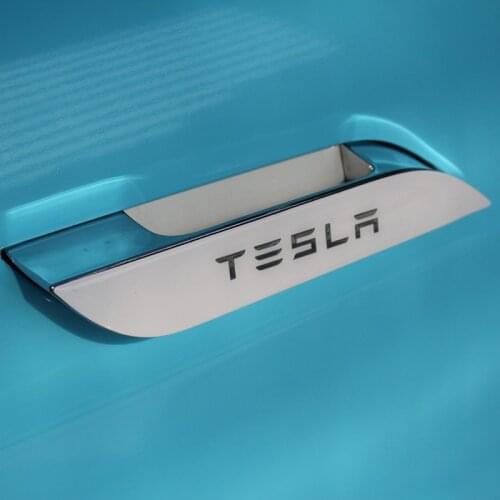 For Tesla Model S 3D Car Door Handle Wrap Set Colored Protector Stickers Door Handle PU Decal for Tesla Styling Accessories