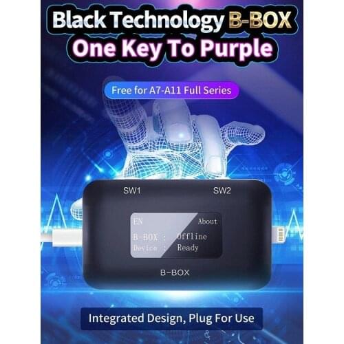New JC B-BOX C3 DFU FOR Hard Disk Reading Writing Change SN for IPHONE A7 A8 A9 A10 A11 Programming foripad Enter Purple Scree