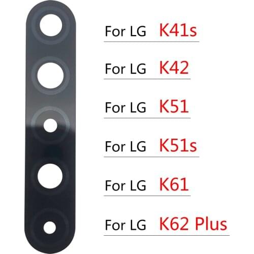 New Camera Glass Lens Back Rear Camera Glass Lens with Glue For LG K41S K42 K51 k51S K61 K62 Plus Replacement Repair Spare Parts