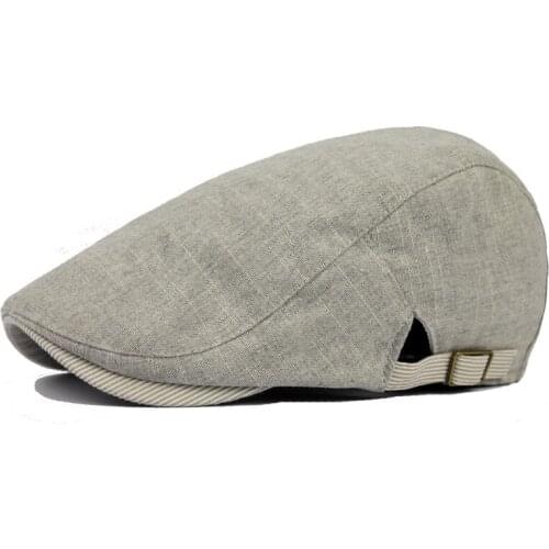 Elderly Thin Cotton Berets Outdoor Old Men Summer Sports Beret Morning Exercise Stroll Old Women Visor Adjustable Fashion