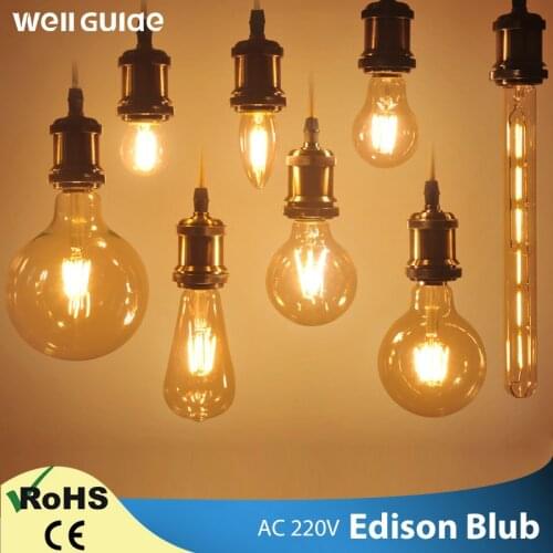 Led Bulb E14 E27 Led Edison Retro Antique Ampoule Vintage Filament Light Lampada 220v Led Energy Saving Lamp Candle Lights bulb