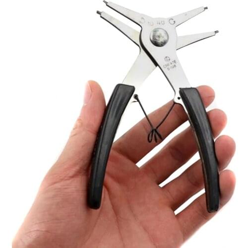 Internal And External Circlip Pliers Retaining Ring Pliers Two-In-One Dual-Use Retaining Ring Pliers For Repair Tool ALI88