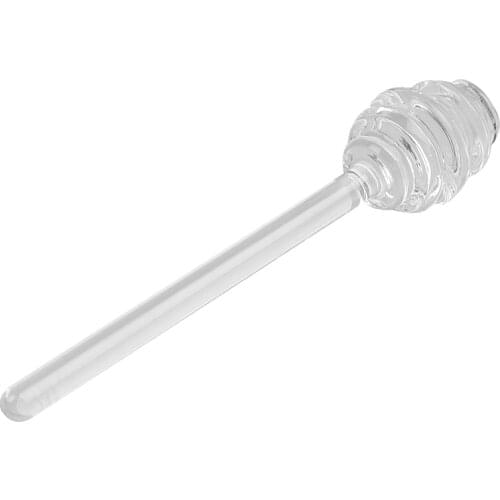 1Pc Honey Spoon Glass Honey Dipper Stick Syrup Dispenser Glass Honey Spoon Stick for Honey Jar Kitchen Accessories 15cm