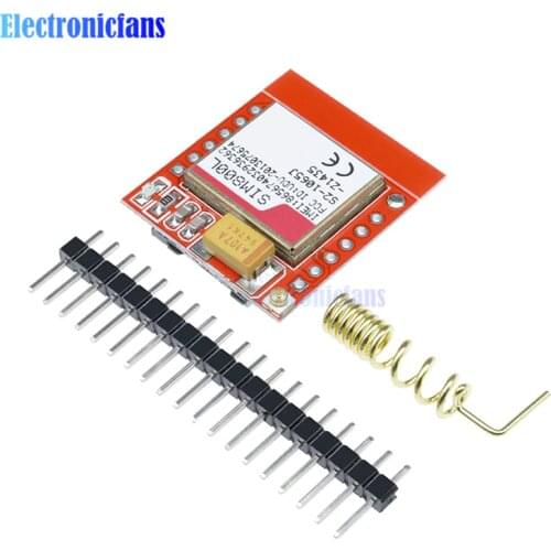 10pcs Mini Smallest SIM800L GPRS GSM Module MicroSIM Card Core Wireless Board Quad-band TTL Serial Port With Antenna for Arduino