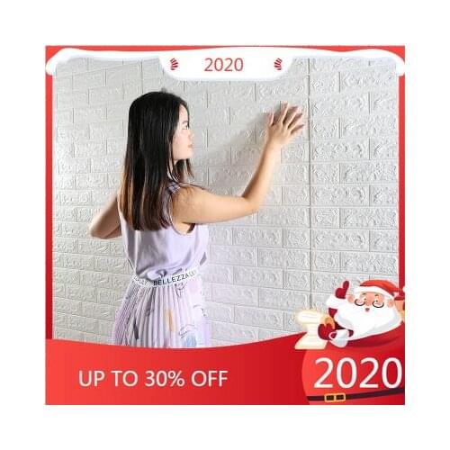 3D Brick Wall Stickers Wallpaper Decor Foam Self Adhensive Wallpaper For Kids Living Room DIY Background 77*70cm