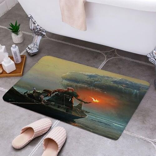 God of War 3D Print Doormats Rectangle Non-Slip DoorMat Bedroom Kitchen Entrance Print Door rugs Dropshipping