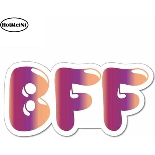 HotMeiNi 13cm x 6.5cm for Bff Best Friends Sign Funny Car Stickers RV VAN DIY Fine Decal Waterproof Anime JDM Vinyl Car Wrap