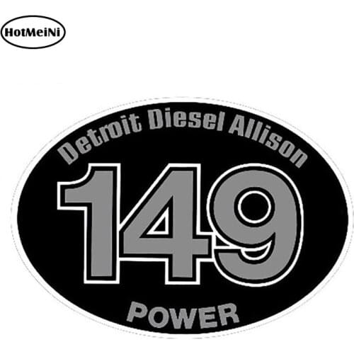 HotMeiNi 13cm x 9.1cm Detroit Diesel Allison 149 Power Chrome Stickers Vinyl Decal Stickers Auto Car Stickers Car Accessories
