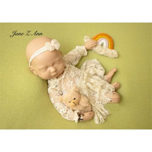 Lace princess suit thin dress clothes props newborn photography infant baby photo studio shooting accessories