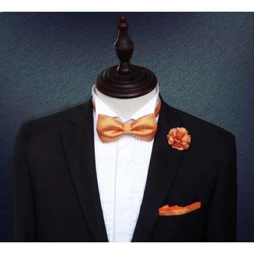 Fashion Silk Tie Skinny Tie Mens Knit Ties 5 PCS/PAIR Pocket Square Fake Collar Womans Clothing Fashionable