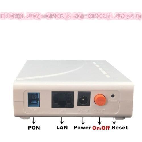 ONU EPON 1.25G GPON 2.5G XPON(1.25g/2.5g)ONU with FTTH NETWORK onu wifi modem 10/100/1000M RJ45 FOR OLT switch