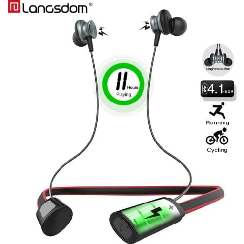 Wholesale Langsdom L9 Wireless Headphones Bluetooth Earphone with Mic Waterproof Sports Headsets 50PCS/lot