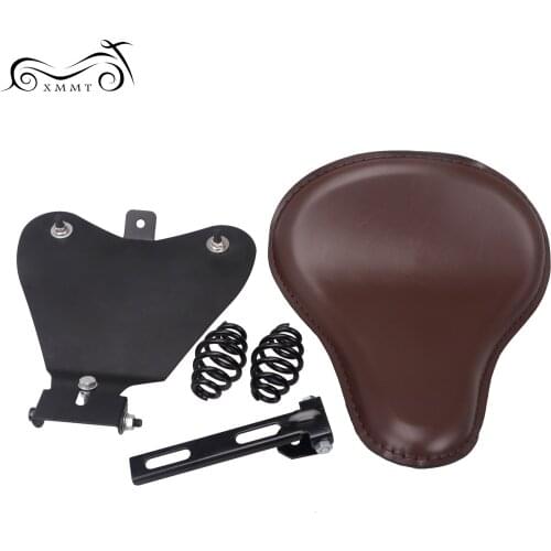 Brown Solo Driver Seat Base Pan Spring Bracket Kit For Harley Dyna Street Bob FXDB Low Rider FXDL Blackline FXS