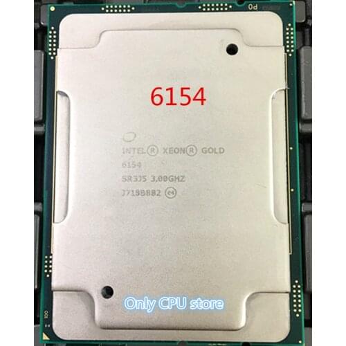 INTEL XEON CPU Gold 6154 3.0GHz 18-CORE SCALABLE PROCESSOR - SR3J5
