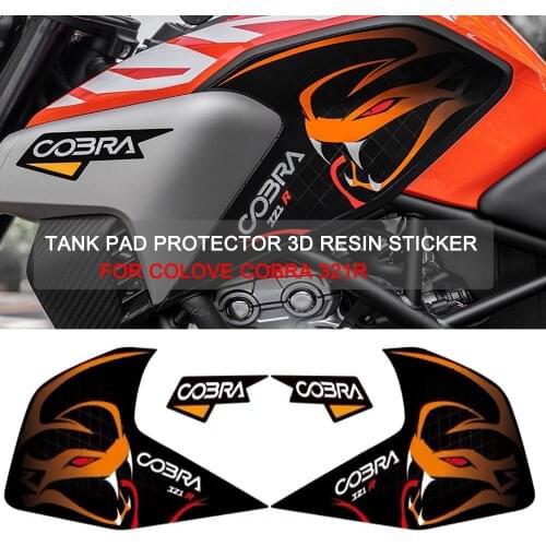 Motorcycle Fuel Tank Cap Sticker Pad Anti Slip Traction Decal For Colove Cobra 321R