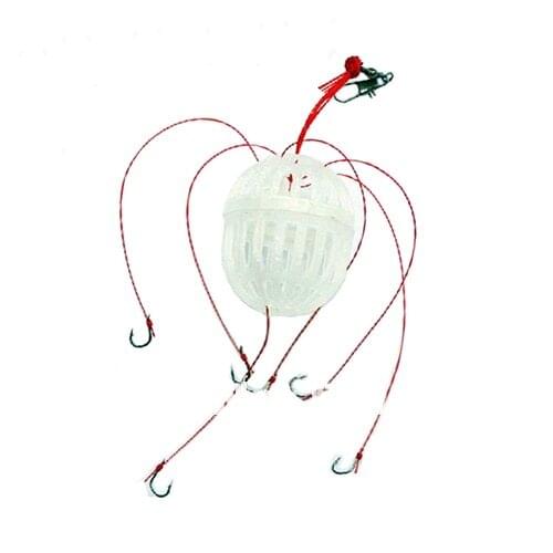 High Carbon Steel Fishing Tackle Sea Monsters with Six Strong Fishing Hook 3pcs/lot String Fishhook Free Shiping