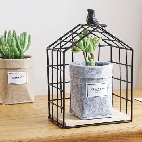 Gray/ Khaki Plant Grow Bag Home Decorations Desktop Flower Basket Fleshy Felt Pot Thicken Garden Pot Garden Supplies