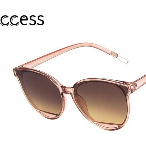 Fashion Classic Cat Eye Sunglasses Oval Big Frame Red 2020 Women UV400 Sun Glasses Female Vintage Luxury Brand Designer Eyewear
