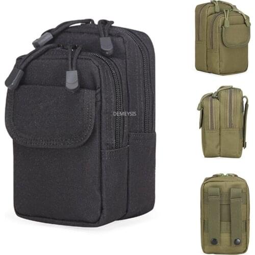 Tactical Pouch Molle Hunting Bags Belt Waist Bag Shooting Hiking Cycling Case Pocket for Cs Training Fishing Airsoft Paintball