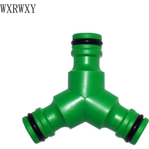 Wxrwxy tee quick connector garden water splitter the faucet adapter Y water distributor joint plastic connector 16 mm 5 pcs