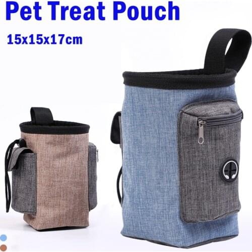 1PC Pet Treat Pouch for outdoor Portable Dog Training Bags Food Container Puppy Snack Reward Waist Bag 15x15x17cm