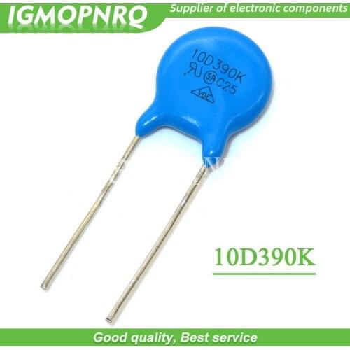 10PCS 390K Piezoresistor 10D390K 39V Varistor Resistor IGMOPNRQ